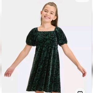 Wicked Elphaba Paul Tazewell Black & Green Velvety Dress Girls - Small
